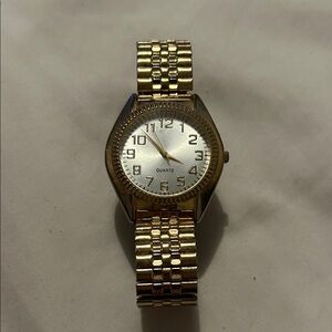 Gold Tone Men’s Quartz Watch - Classic Gold Finish